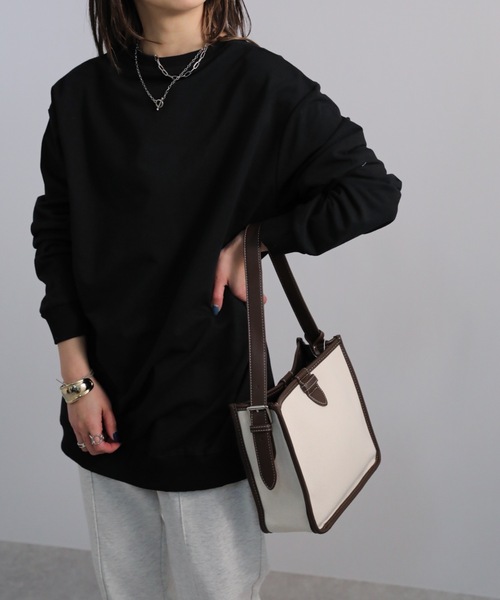 sakishimatokyo(サキシマトーキョー)の「【ZOZO限定】カラーオーバースウェット(Tシャツ/カットソー・レディース・グリーン/ブルー/オフホワイト/ベージュ/ブラック・FREE)」の15枚目の写真