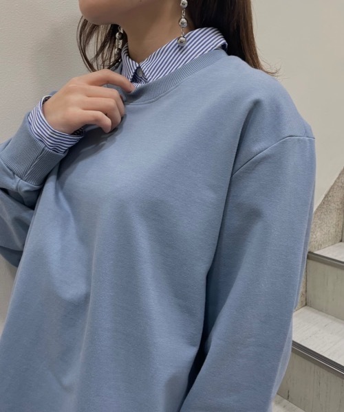 sakishimatokyo(サキシマトーキョー)の「【ZOZO限定】カラーオーバースウェット(Tシャツ/カットソー・レディース・グリーン/ブルー/オフホワイト/ベージュ/ブラック・FREE)」の13枚目の写真