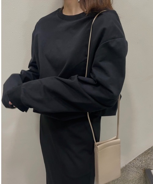 sakishimatokyo(サキシマトーキョー)の「【ZOZO限定】カラーオーバースウェット(Tシャツ/カットソー・レディース・グリーン/ブルー/オフホワイト/ベージュ/ブラック・FREE)」の12枚目の写真