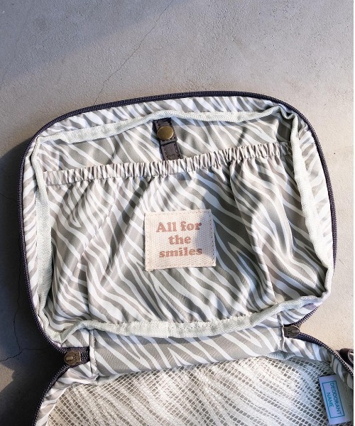 ALEXIA STAM（アリシアスタン）の「Logo Diaper Pouch Charcoal/おむつポーチ（おむつ用品/おむつポーチ・レディース・チャコールグレー・FREE）」の7枚目の写真