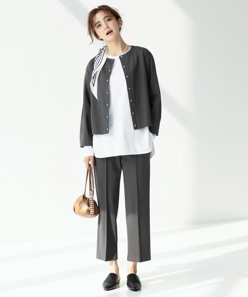 J.PRESS Ladies(J.プレス レディス)の「【洗える】Tricot パンツ(その他パンツ・レディース・グレー系/ネイビー系・XS)」の22枚目の写真