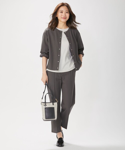 J.PRESS Ladies(J.プレス レディス)の「【洗える】Tricot パンツ(その他パンツ・レディース・グレー系/ネイビー系・XS)」の8枚目の写真