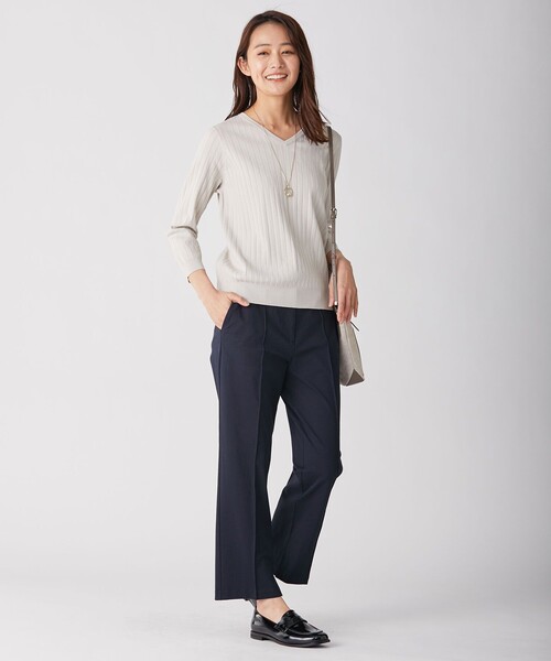 J.PRESS Ladies(J.プレス レディス)の「【洗える】Tricot パンツ(その他パンツ・レディース・グレー系/ネイビー系・XS)」の9枚目の写真