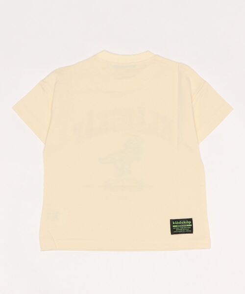 kladskap(クレードスコープ)の「ロゴ×恐竜5分袖Tシャツ(Tシャツ/カットソー・キッズ・アイボリー/レッド・130cm/120cm/100cm/90cm/110cm)」の3枚目の写真