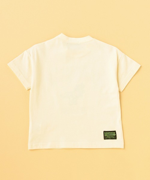 kladskap(クレードスコープ)の「ロゴ×恐竜5分袖Tシャツ(Tシャツ/カットソー・キッズ・アイボリー/レッド・130cm/120cm/100cm/90cm/110cm)」の5枚目の写真