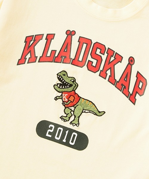 kladskap(クレードスコープ)の「ロゴ×恐竜5分袖Tシャツ(Tシャツ/カットソー・キッズ・アイボリー/レッド・130cm/120cm/100cm/90cm/110cm)」の9枚目の写真