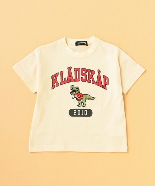 kladskap(クレードスコープ)の「ロゴ×恐竜5分袖Tシャツ(Tシャツ/カットソー・キッズ・アイボリー/レッド・130cm/120cm/100cm/90cm/110cm)」の21枚目の写真