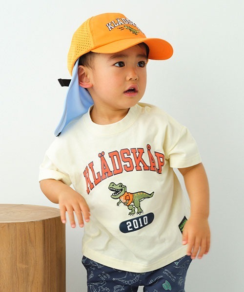 kladskap(クレードスコープ)の「ロゴ×恐竜5分袖Tシャツ(Tシャツ/カットソー・キッズ・アイボリー/レッド・130cm/120cm/100cm/90cm/110cm)」の15枚目の写真
