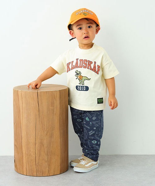 kladskap(クレードスコープ)の「ロゴ×恐竜5分袖Tシャツ(Tシャツ/カットソー・キッズ・アイボリー/レッド・130cm/120cm/100cm/90cm/110cm)」の18枚目の写真