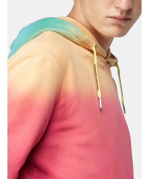 GOLDEN GOOSE（ゴールデングース）の「GOLDEN GOOSE Hoodie with rainbow color（パーカー・メンズ・マルチ・SMALL/MEDIUM/LARGE）」の2枚目の写真