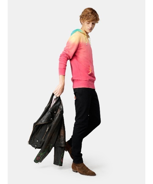 GOLDEN GOOSE（ゴールデングース）の「GOLDEN GOOSE Hoodie with rainbow color（パーカー・メンズ・マルチ・SMALL/MEDIUM/LARGE）」の3枚目の写真