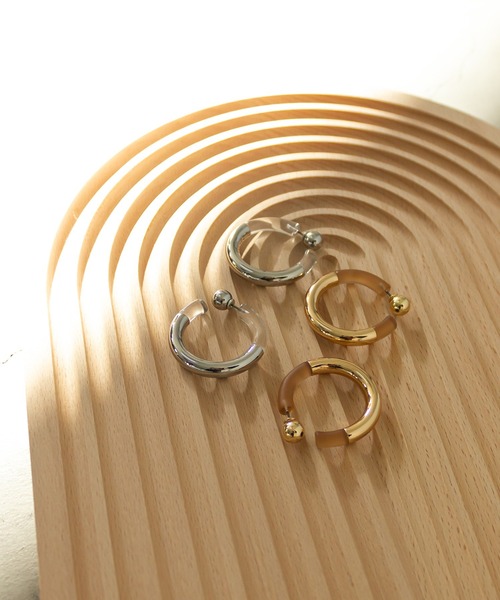 RANDA（ランダ）の「コンビフープピアス（ピアス（両耳用）・レディース・シルバー/ゴールド・FREE）」の6枚目の写真