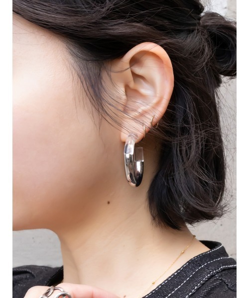 RANDA（ランダ）の「コンビフープピアス（ピアス（両耳用）・レディース・シルバー/ゴールド・FREE）」の8枚目の写真