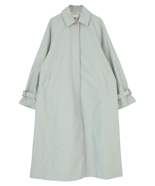 UR'S（ユアーズ）の「ｼｬﾝﾌﾞﾚｰｽﾃﾝｶﾗｰｺｰﾄ（ステンカラーコート・レディース・ベージュ/ミント/ブルーグレー・M）」の5枚目の写真