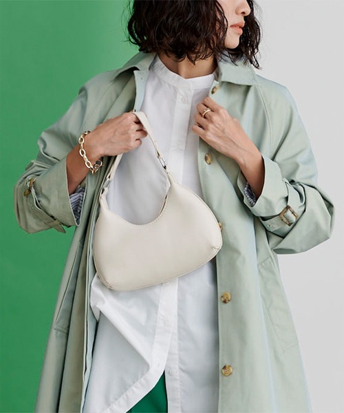 UR'S（ユアーズ）の「ｼｬﾝﾌﾞﾚｰｽﾃﾝｶﾗｰｺｰﾄ（ステンカラーコート・レディース・ベージュ/ミント/ブルーグレー・M）」の10枚目の写真