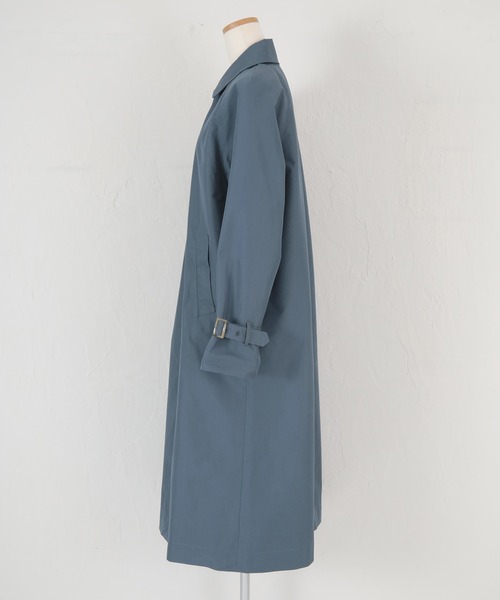 UR'S（ユアーズ）の「ｼｬﾝﾌﾞﾚｰｽﾃﾝｶﾗｰｺｰﾄ（ステンカラーコート・レディース・ベージュ/ミント/ブルーグレー・M）」の13枚目の写真