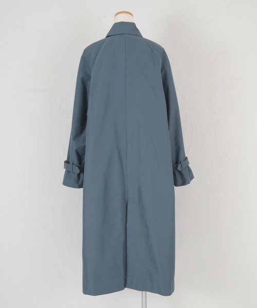 UR'S（ユアーズ）の「ｼｬﾝﾌﾞﾚｰｽﾃﾝｶﾗｰｺｰﾄ（ステンカラーコート・レディース・ベージュ/ミント/ブルーグレー・M）」の14枚目の写真