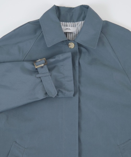 UR'S（ユアーズ）の「ｼｬﾝﾌﾞﾚｰｽﾃﾝｶﾗｰｺｰﾄ（ステンカラーコート・レディース・ベージュ/ミント/ブルーグレー・M）」の15枚目の写真
