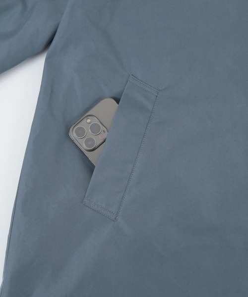 UR'S（ユアーズ）の「ｼｬﾝﾌﾞﾚｰｽﾃﾝｶﾗｰｺｰﾄ（ステンカラーコート・レディース・ベージュ/ミント/ブルーグレー・M）」の17枚目の写真