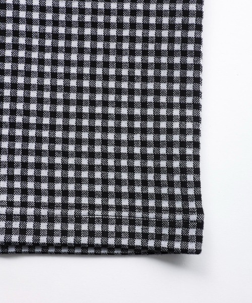 X-girl（エックスガール）の「GINGHAM EASY DRESS（ワンピース・レディース・ブラック/ベージュ/ライトブルー・M/S）」の16枚目の写真