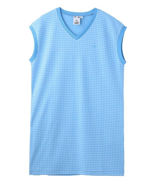 X-girl（エックスガール）の「GINGHAM EASY DRESS（ワンピース・レディース・ブラック/ベージュ/ライトブルー・M/S）」の18枚目の写真