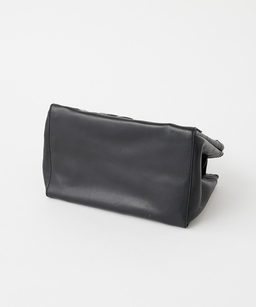 Flea Store Vegetal（フリーストアベジタル）の「【Flea Store Vegetal】レザーコンビかごバッグ/Opal（かごバッグ・レディース・ブラック・FREE）」の7枚目の写真