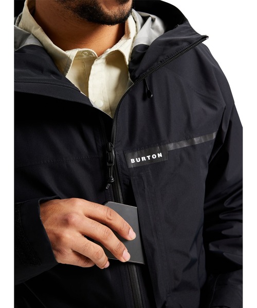 BURTON（バートン）の「GORE-TEX ゴアテックス 防水 マウンテンパーカー（マウンテンパーカー・メンズ・ブラック・S/M/L/XS）」の6枚目の写真