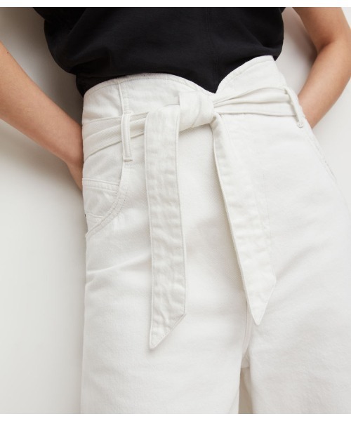 ALLSAINTS（オールセインツ）の「SAMMY HIGH-RISE PAPERBAG JEANS | SAMMY ハイライズ ペーパーバッグ ジーンズ（デニムパンツ・レディース・ホワイト・8/4/6/2）」の4枚目の写真