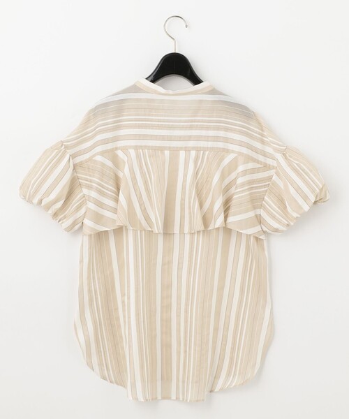 Diagram(ダイアグラム)の「パフスリーブスタンドブラウス(シャツ/ブラウス・レディース・ベージュ/キナリ・36)」の11枚目の写真