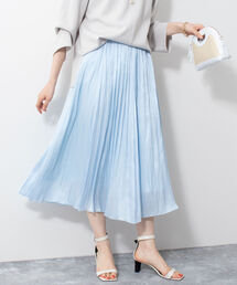 割繊プリーツスカート