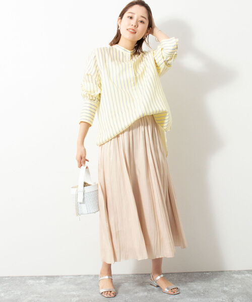 NOLLEY’S Sophi（ノーリーズソフィ）の「割繊プリーツスカート（スカート・レディース・ベージュ/サックスブルー・38/36）」の17枚目の写真