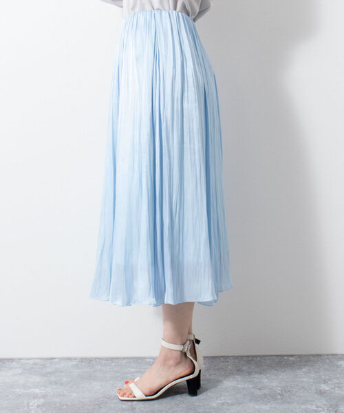 NOLLEY’S Sophi（ノーリーズソフィ）の「割繊プリーツスカート（スカート・レディース・ベージュ/サックスブルー・38/36）」の15枚目の写真