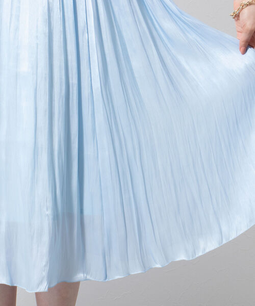 NOLLEY’S Sophi（ノーリーズソフィ）の「割繊プリーツスカート（スカート・レディース・ベージュ/サックスブルー・38/36）」の9枚目の写真