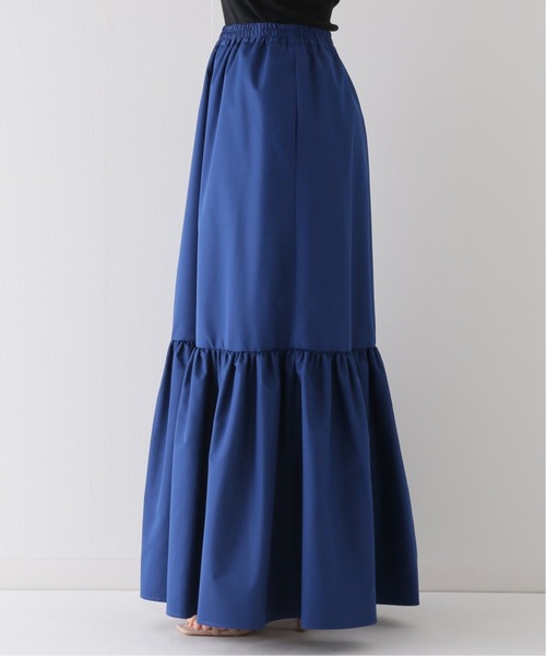 SLOBE IENA（スローブイエナ）の「タフタタイプライターロングスカート【ウエストゴム/手洗い可能】◆（スカート・レディース・ネイビー/ブルー系その他・FREE）」の13枚目の写真