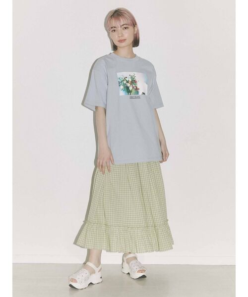 merry jenny（メリージェニー）の「CHAT BLANK Tee（Tシャツ/カットソー・レディース・オフホワイト/ブラック/ブルー・FREE）」の19枚目の写真