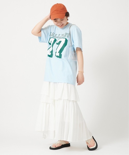 U by SPICK&SPAN(ユーバイスピックアンドスパン)の「ランダムティアードスカート◆(スカート・レディース・ブラック/ホワイト・36/38)」の7枚目の写真