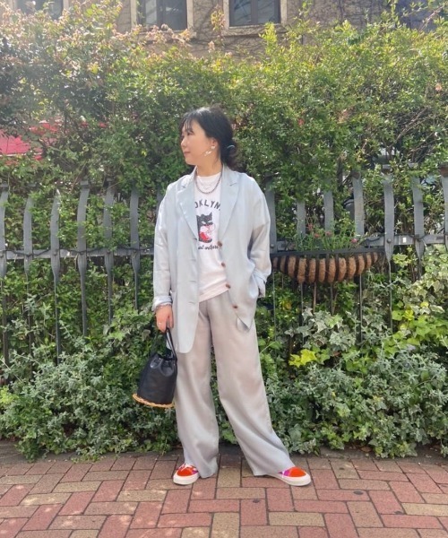 PROVOKE （プロヴォーク）の「provoke/プロヴォーク  cupra tailered jacket（ブルゾン・レディース・サックスブルー・FREE）」の8枚目の写真