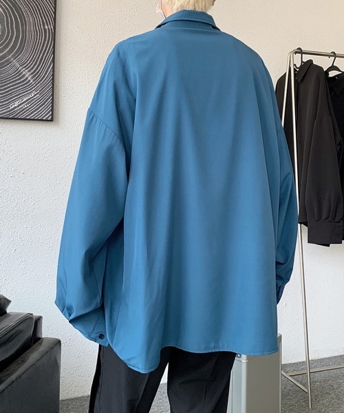 セール】【FVLMEN】logoprint longsleeve shirt/ロゴプリント