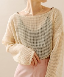 mline | [mline] メッシュトップス(Tシャツ/カットソー)