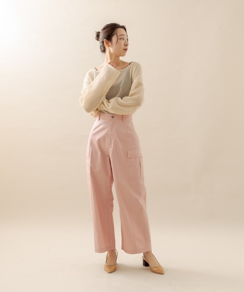 mline（エムライン）の「[mline] メッシュトップス（Tシャツ/カットソー・レディース・ベージュ/ブラウン・FREE）」の17枚目の写真