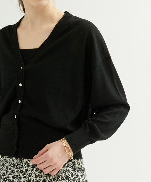 Rouge vif Anna（ルージュヴィフアンナ）の「アンサンブルニット（カーディガン/ボレロ・レディース・ベージュ/レッド/ブラック・フリー）」の20枚目の写真