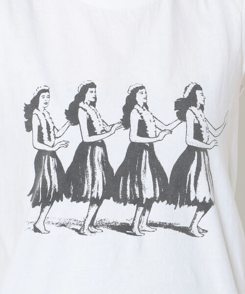 FUNG（ファング）の「FUNG/ファング　Sleeveless T hulagirls　スリーブレスティー　”フラガール”（タンクトップ・レディース・ホワイト・SMALL）」の8枚目の写真