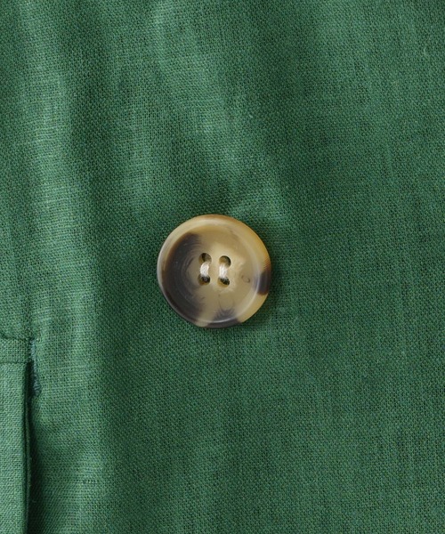 Paradise Picnic（パラダイスピクニック）の「コーティングウォッシュジャケット（テーラードジャケット・レディース・ベージュ/グリーン・FREE）」の14枚目の写真