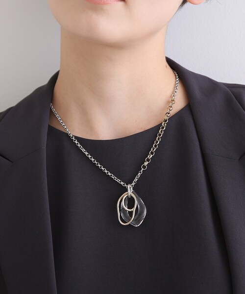 INDIVI（インディヴィ）の「◆クリアトップネックレス（ネックレス・レディース・シルバー系4・00）」の5枚目の写真