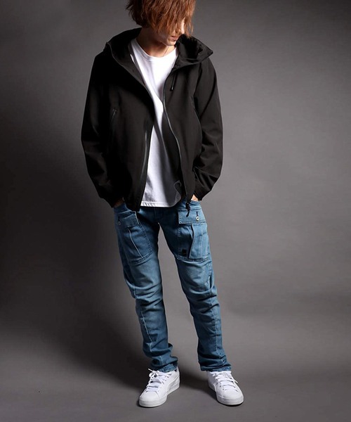 EDWIN(エドウィン)の「JEANISM EDWIN/エドウィン 立体裁断 デニム ストレッチ ヘリクルーカーゴパンツ(カーゴパンツ・メンズ・ネイビー/ブルー/ダークインディゴブルー・32inch/30inch/28inch/34inch)」の19枚目の写真
