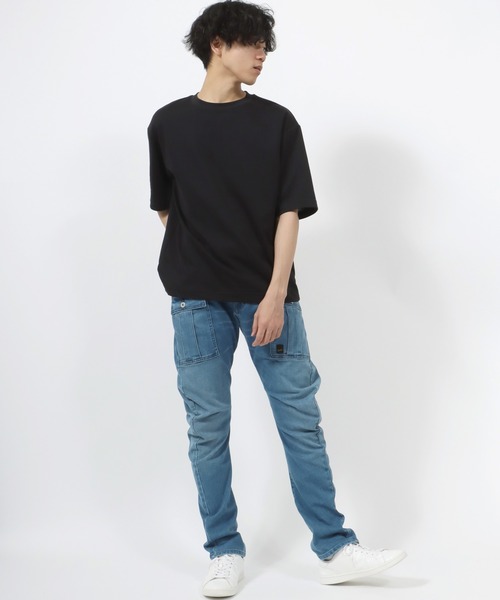 EDWIN(エドウィン)の「JEANISM EDWIN/エドウィン 立体裁断 デニム ストレッチ ヘリクルーカーゴパンツ(カーゴパンツ・メンズ・ネイビー/ブルー/ダークインディゴブルー・32inch/30inch/28inch/34inch)」の11枚目の写真