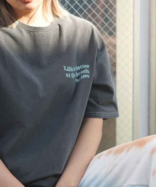 ROXY(ロキシー)の「【ZOZO限定アイテム】LIFE IS BETTER TEE/ロキシー半袖バックプリントTシャツ(Tシャツ/カットソー・レディース・ブラック/グリーン/ナチュラル・FREE)」の8枚目の写真