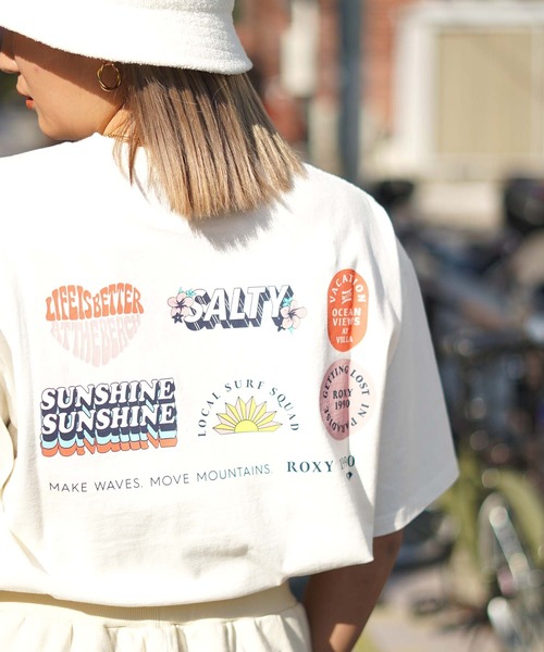 ROXY(ロキシー)の「【ZOZO限定アイテム】LIFE IS BETTER TEE/ロキシー半袖バックプリントTシャツ(Tシャツ/カットソー・レディース・ブラック/グリーン/ナチュラル・FREE)」の16枚目の写真