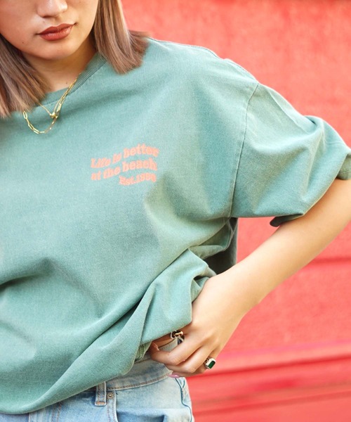 ROXY(ロキシー)の「【ZOZO限定アイテム】LIFE IS BETTER TEE/ロキシー半袖バックプリントTシャツ(Tシャツ/カットソー・レディース・ブラック/グリーン/ナチュラル・FREE)」の22枚目の写真