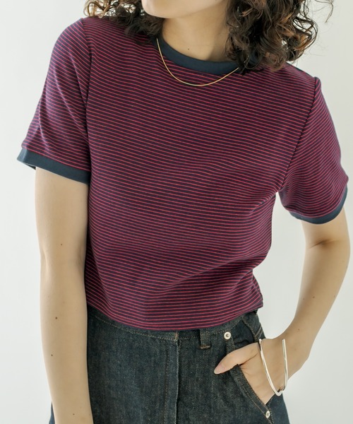 リンカブル フレアタグTシャツ(ホワイト×ピンク) フレアタグTシャツ